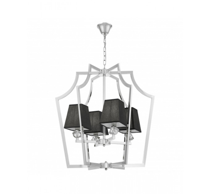 Подвесная люстра Lumina Deco Montero LDP 1249-4 CHR+BK