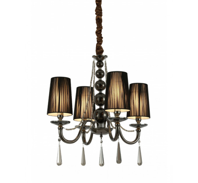 Хрустальная подвесная люстра Lumina Deco Fabione LDP 1200-4 BK