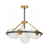 Подвесной светильник Lumina Deco Donzano LDP 8034-7 BK+WT