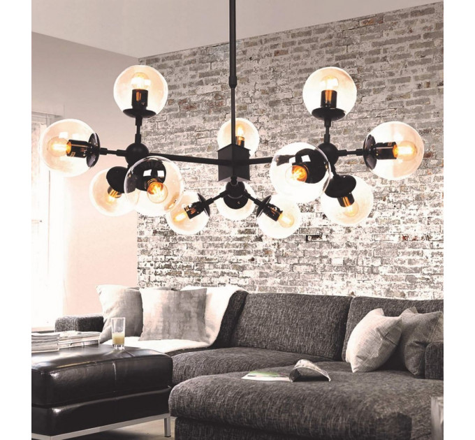 Подвесная люстра Lumina Deco Zodiak LDP 160-12 BK
