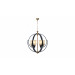 Подвесная люстра Lumina Deco Bergen LDP 1232-6 BK+MD