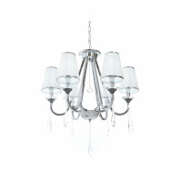 Хрустальная подвесная люстра Lumina Deco Milesia LDP 8926-6 WT+CHR