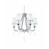 Хрустальная подвесная люстра Lumina Deco Milesia LDP 8926-6 WT+CHR