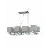 Хрустальная подвесная люстра Lumina Deco Fianelo LDP 1248-8 WT