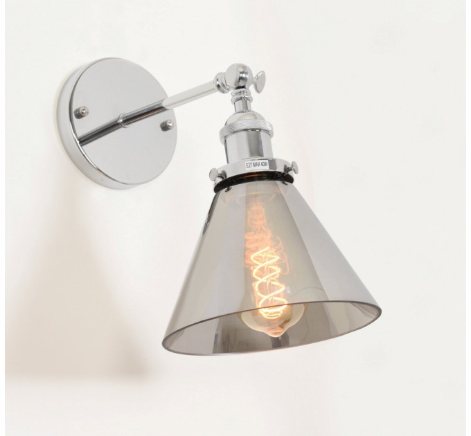 Настенное бра Lumina Deco Nubi LDW 6801-1 CHR+GY