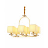 Хрустальная подвесная люстра Lumina Deco Liniano LDP 17100-6 GD