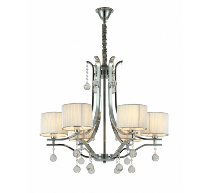 Хрустальная подвесная люстра Lumina Deco Fontenea LDP 8443-6 CHR