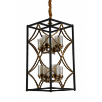 Подвесная люстра Lumina Deco Quadrato LDP 1223-8 BK+MD