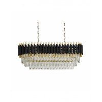 Хрустальная подвесная люстра Lumina Deco Funneli LDP 6003-800-PR BK+F.GD