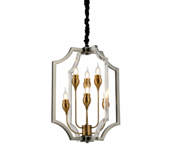 Подвесная люстра Lumina Deco Modesco LDP 8014-3+3 BK+AK
