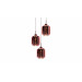Подвесной светильник Lumina Deco Alacosmo LDP 6811-3 RD R.GD