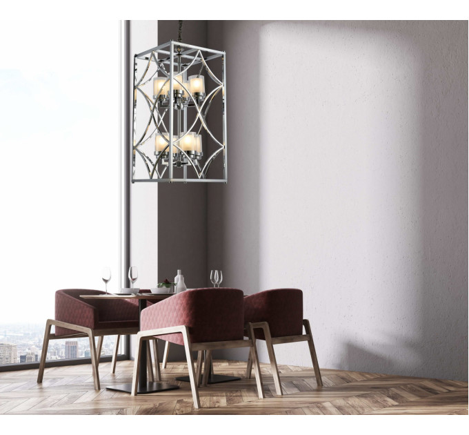 Подвесная люстра Lumina Deco Quadrato LDP 1223-8 CHR