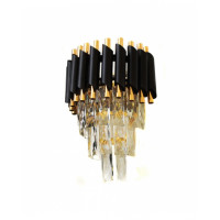 Бра Lumina Deco Funneli LDW 6003-2 BK+F.GD