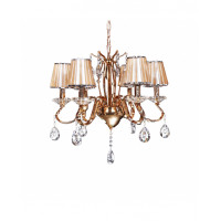 Хрустальная подвесная люстра Lumina Deco Finezzia LDP 9267-6 GD
