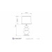 Настольная лампа Lumina Deco Briston LDT 303 CHR+BK