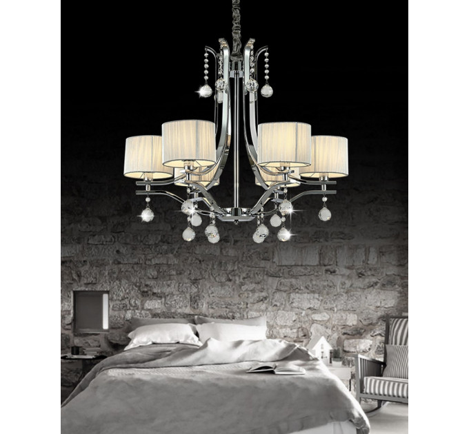 Подвесная люстра Lumina Deco Fontenea LDP 8443-6 CHR
