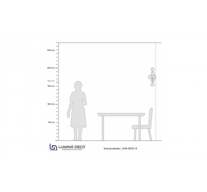 Настенный светильник Lumina Deco Marsiada LDW 6033-5 F.GD
