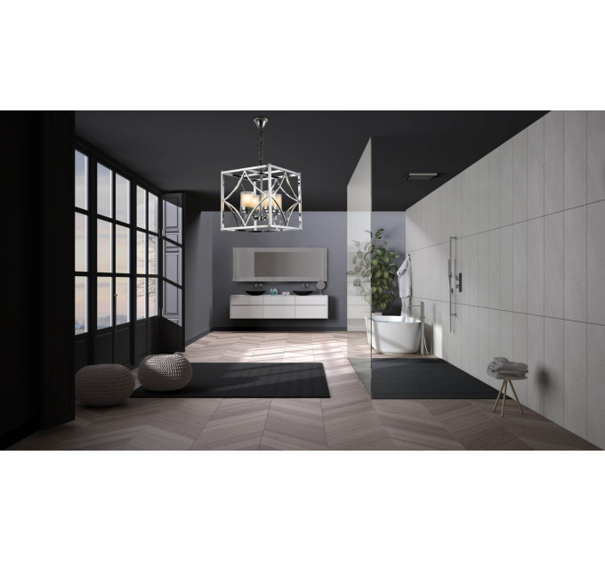 Подвесная люстра Lumina Deco Quadrato LDP 1223-4 CHR