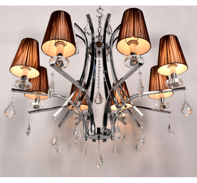 Подвесная люстра Lumina Deco Glamour LDP 66247-8 BR+CHR