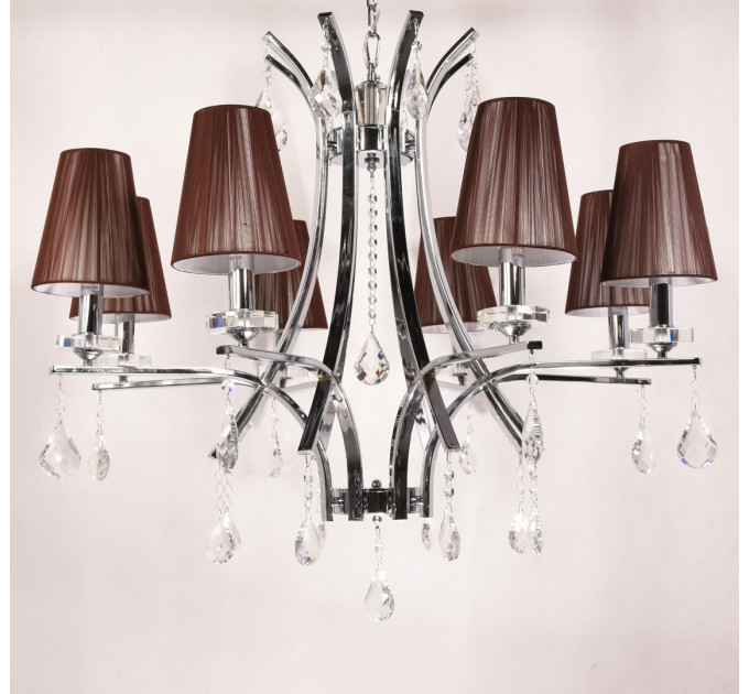 Подвесная люстра Lumina Deco Glamour LDP 66247-8 BR+CHR