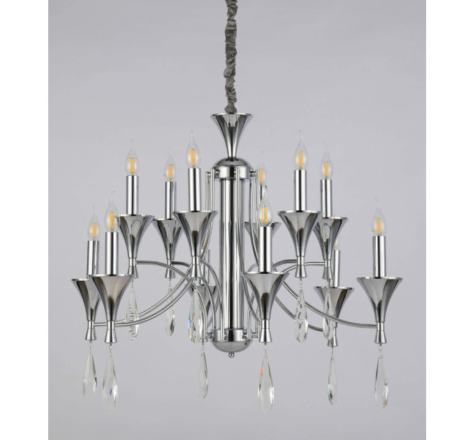 Подвесная люстра Lumina Deco Libero LDP 1230-12 CHR