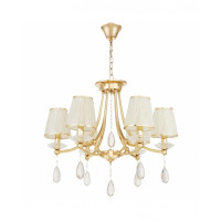 Хрустальная подвесная люстра Lumina Deco Dominni LDP 9268-6 GD