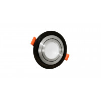 Встраиваемый точечный светильник Lumina Deco Duka LDC 8062-JP-D90 BLACK+SILVER