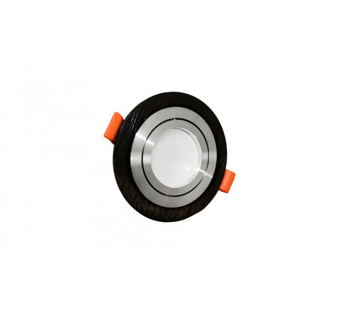 Встраиваемый точечный светильник Lumina Deco Duka LDC 8062-JP-D90 BLACK+SILVER