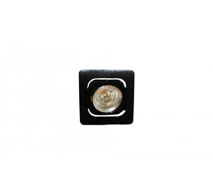 Встраиваемый точечный светильник Lumina Deco Fostis LDC 8064-SS-7WCOB-L98*W98 SILVER+BLACK