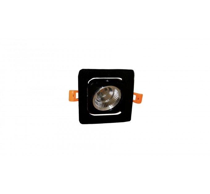 Встраиваемый точечный светильник Lumina Deco Fostis LDC 8064-SS-7WCOB-L98*W98 SILVER+BLACK
