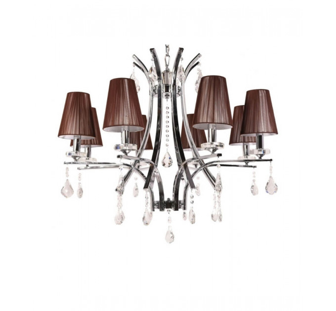 Подвесная люстра Lumina Deco Glamour LDP 66247-8 BR+CHR