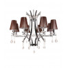 Подвесная люстра Lumina Deco Glamour LDP 66247-8 BR+CHR