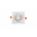Встраиваемый точечный светильник Lumina Deco Fostis LDC 8065-SS-10WCOB-L120*W120 WHITE