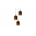 Подвесной светильник Lumina Deco Alacosmo LDP 6811-3 RD GD