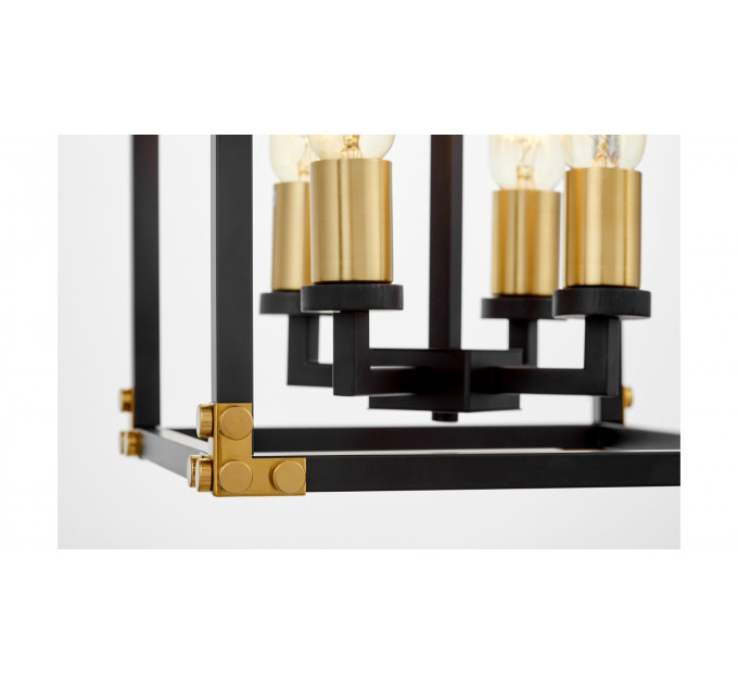 Подвесная люстра Lumina Deco Waldorf LDP 1140-4 BK+MD