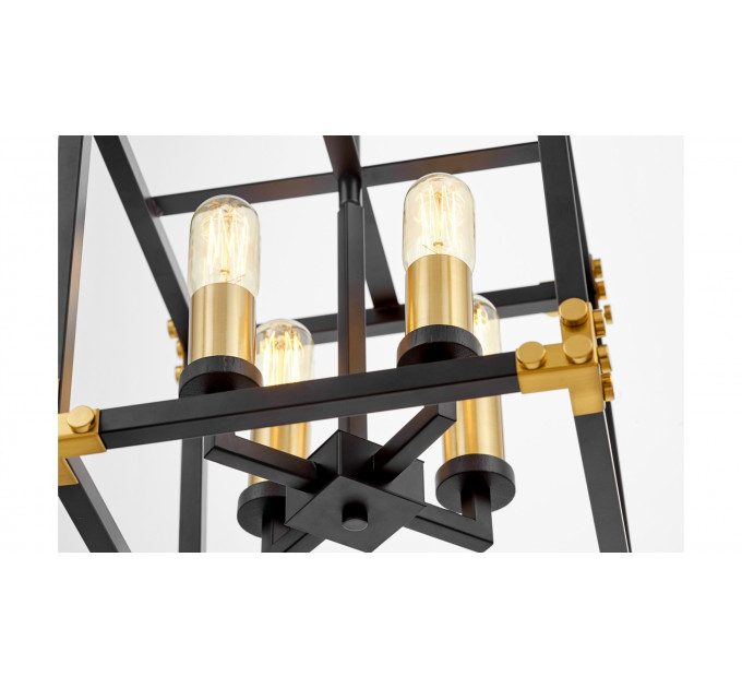 Подвесная люстра Lumina Deco Waldorf LDP 1140-4 BK+MD