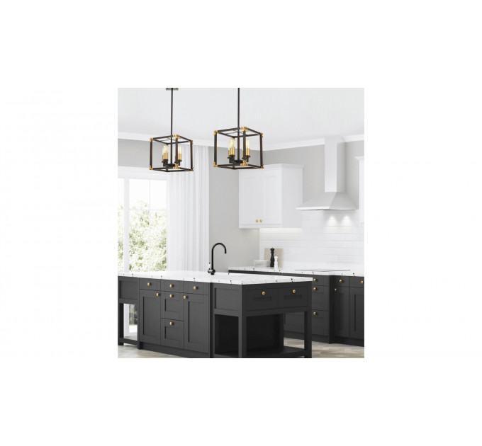 Подвесная люстра Lumina Deco Waldorf LDP 1140-4 BK+MD