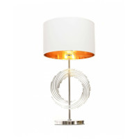 Настольная лампа Lumina Deco Fabi LDT 5531 CHR+WT