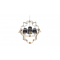 Подвесная люстра Lumina Deco Baltimore LDP 8020-4 GD+BK