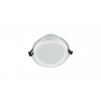 Встраиваемый светильник Lumina Deco Saleto LDC 8097-ROUND-GL-18WSMD-D200 WT