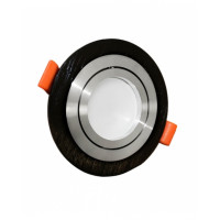 Встраиваемый точечный светильник Lumina Deco Duka LDC 8062-D90 BK+SL
