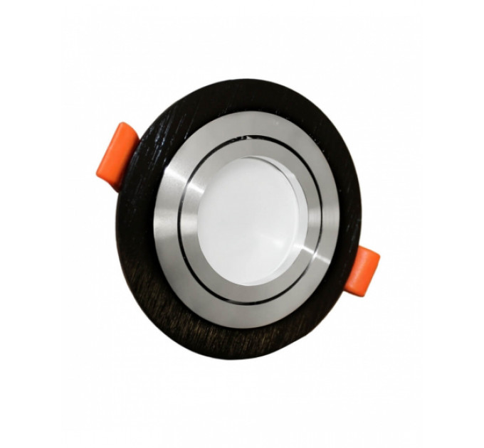 Встраиваемый точечный светильник Lumina Deco Duka LDC 8062-D90 BK+SL