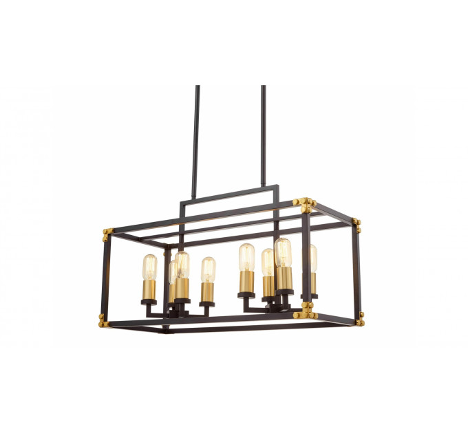 Подвесная люстра Lumina Deco Waldorf LDP 1140-8 BK+MD