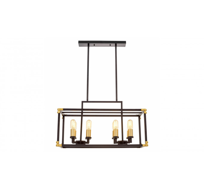 Подвесная люстра Lumina Deco Waldorf LDP 1140-8 BK+MD