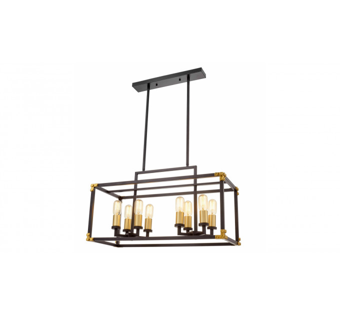 Подвесная люстра Lumina Deco Waldorf LDP 1140-8 BK+MD