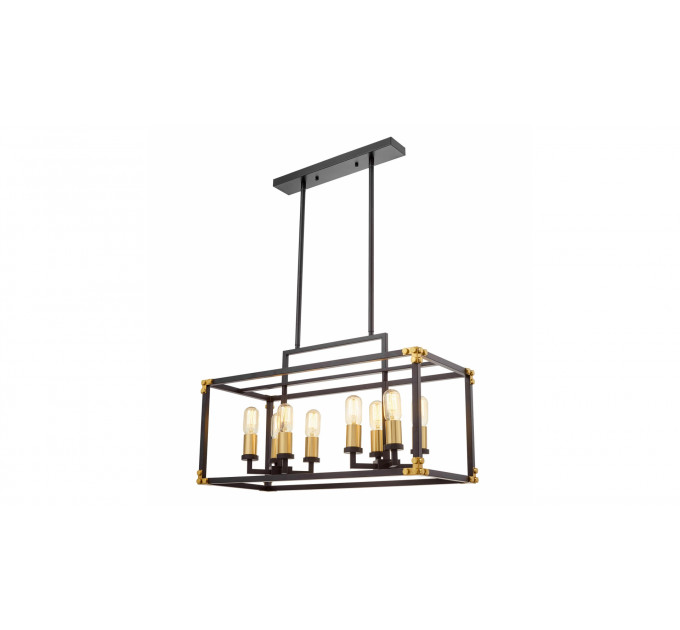 Подвесная люстра Lumina Deco Waldorf LDP 1140-8 BK+MD