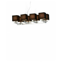 Хрустальная подвесная люстра Lumina Deco Fianelo LDP 1248-8 BK