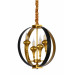 Подвесная люстра Lumina Deco Demetra LDP 1225-4 BK+GD
