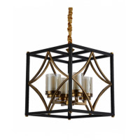 Подвесная люстра Lumina Deco Quadrato LDP 1223-4 BK+MD