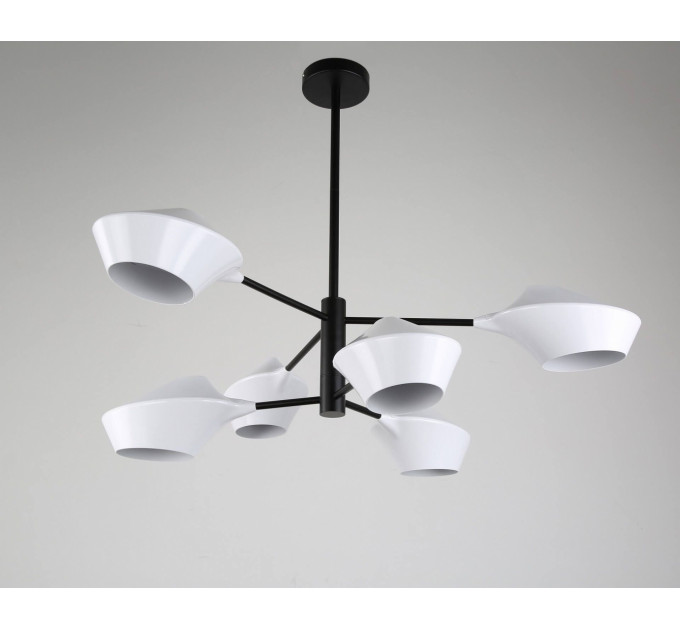 Подвесная люстра Lumina Deco Romina LDP 6037-6 WT+BK